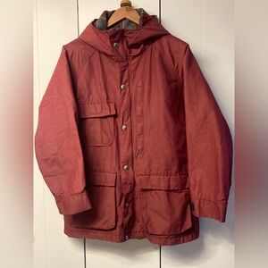 Red Woolrich Women’s Waterproof Raincoat